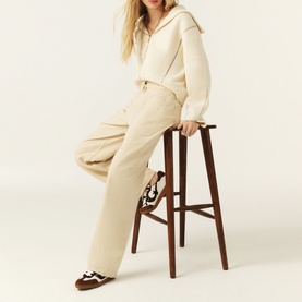 Fima Drawstring Straight Leg Trousers