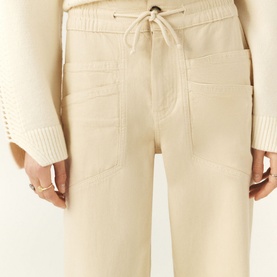 Fima Drawstring Straight Leg Trousers