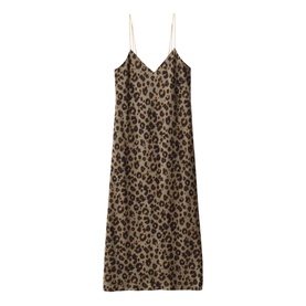 Biara Leopard Slip Dress