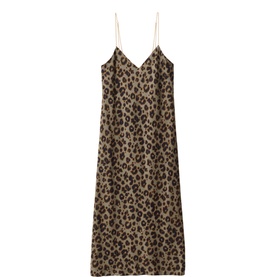 Biara Leopard Slip Dress