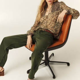 Fima Drawstring Straight Leg Trousers