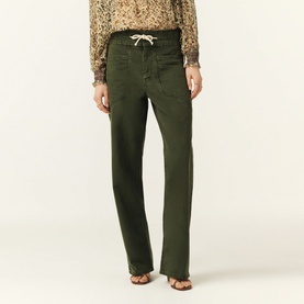 Fima Drawstring Straight Leg Trousers
