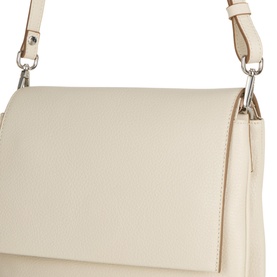 Three Flap Leather Crossbody Bag