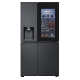 628L InstaView Craft Ice Plumbed Black Steel