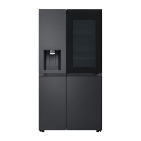 628L InstaView Craft Ice Plumbed Black Steel
