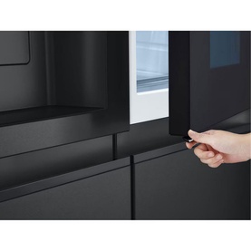 628L InstaView Craft Ice Plumbed Black Steel