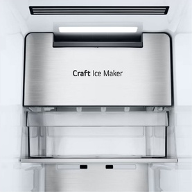 628L InstaView Craft Ice Plumbed Black Steel