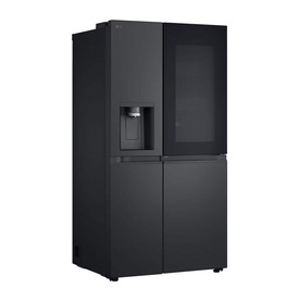628L InstaView Craft Ice Plumbed Black Steel