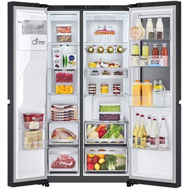 628L InstaView American Plumbed Black Steel