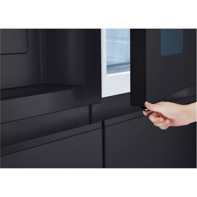 628L InstaView American Plumbed Black Steel