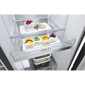 628L InstaView American Plumbed Black Steel