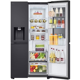 628L InstaView American Plumbed Black Steel