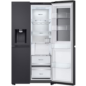 628L InstaView American Plumbed Black Steel