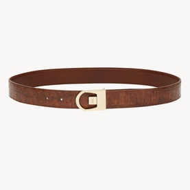 Logo Reversible Leather Belt