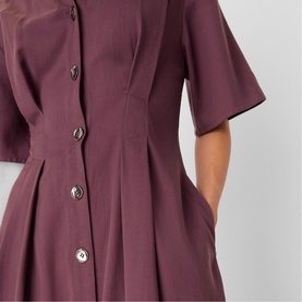 Renee Button Shirt Dress