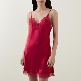 Scarlett Lace Silk Chemise