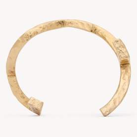 Hammered YSL Twisted Cuff