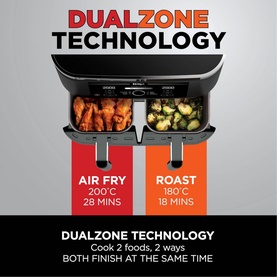 4-in-1 Dual Zone 7.6L Air Fryer