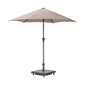 Soldano Parasol & Base Taupe 2.5m