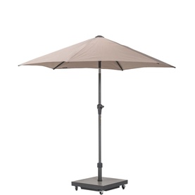 Soldano Parasol & Base Taupe 2.5m