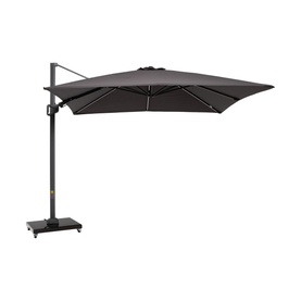 Square Glow Parasol & Cover Anthracite 3m