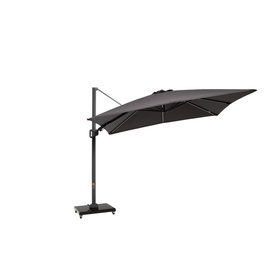 Square Glow Parasol & Cover Anthracite 3m