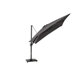 Square Glow Parasol & Cover Anthracite 3m