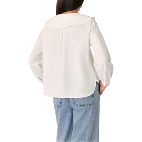Ruffle Collar Blouse