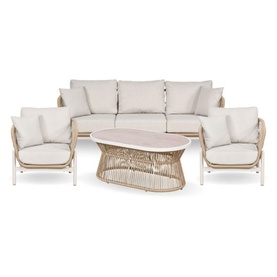 McKinney Dining Lounge Set & Cover Latte Ash
