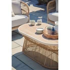 McKinney Dining Lounge Set & Cover Latte Ash