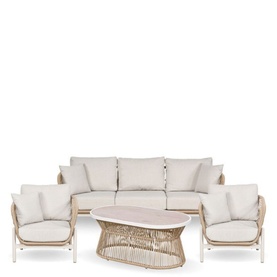 McKinney Dining Lounge Set & Cover Latte Ash