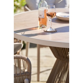 McKinney Dining Parasol Set & Cover Beige