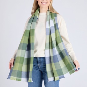 Block Check Extra Fine Scarf