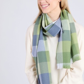 Block Check Extra Fine Scarf