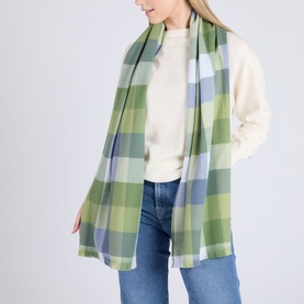 Block Check Extra Fine Scarf