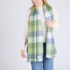 Block Check Extra Fine Scarf