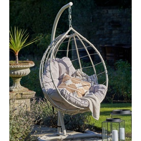 Shelton Garden Hanging Chair Pebble