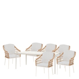 Lyon Garden Dining Set Coconut Urano Ivory