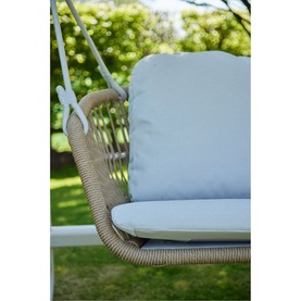 Irvington Garden Double Swing Ivory White Coconut