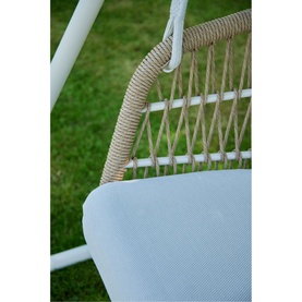 Irvington Garden Double Swing Ivory White Coconut