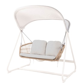 Irvington Garden Double Swing Ivory White Coconut