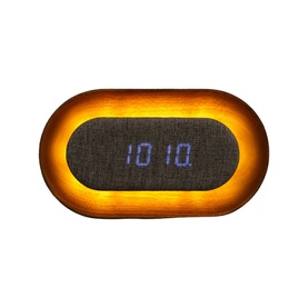 Lumos Oval Walnut Clock