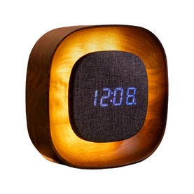 Lumos Square Walnut Clock