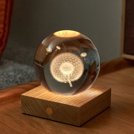 Amber Dandelions Crystal Light