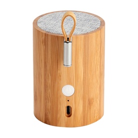 Drum Light Natural Bamboo Bluetooth Speaker