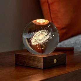 Amber Galaxy Crystal Light