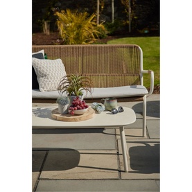 Dover Garden Lounge Set Ivory White Coconut