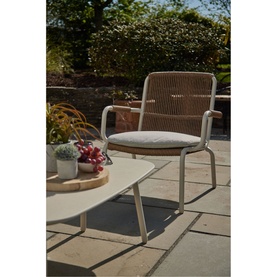 Dover Garden Lounge Set Ivory White Coconut