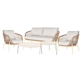 Irvington Garden Lounge Set Ivory White Coconut