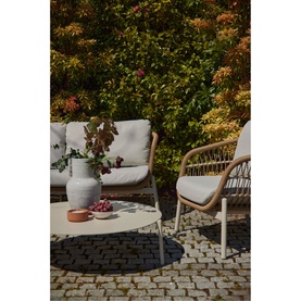 Irvington Garden Lounge Set Ivory White Coconut